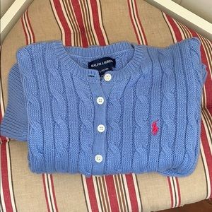 Ralph Lauren Periwinkle Cable Knit Dress